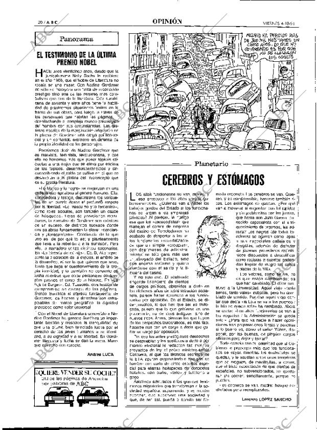 ABC MADRID 04-10-1991 página 20