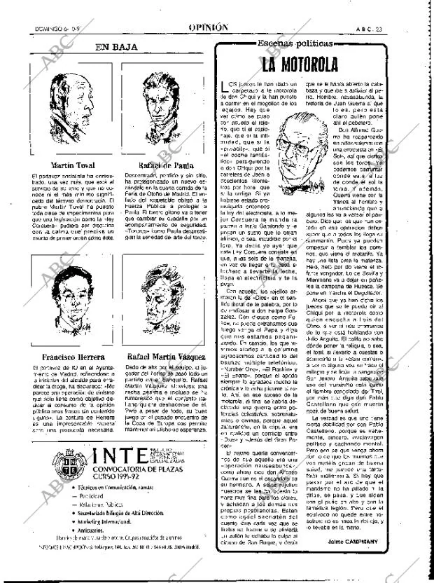 ABC MADRID 06-10-1991 página 23