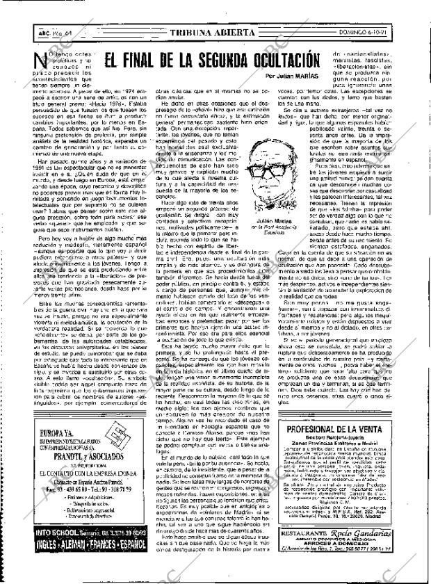 ABC MADRID 06-10-1991 página 64
