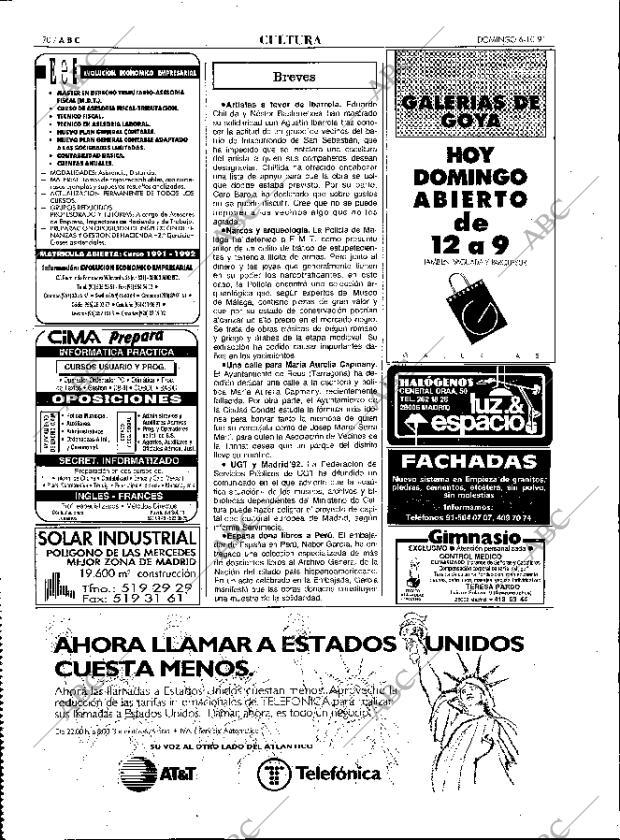 ABC MADRID 06-10-1991 página 70