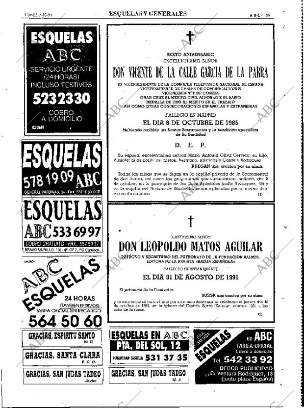 ABC MADRID 07-10-1991 página 109