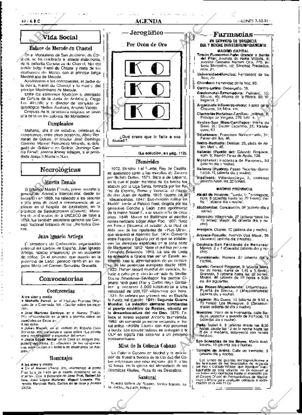 ABC MADRID 07-10-1991 página 44