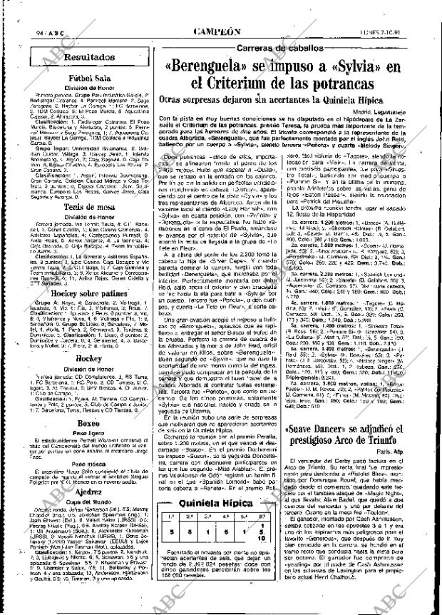 ABC MADRID 07-10-1991 página 94