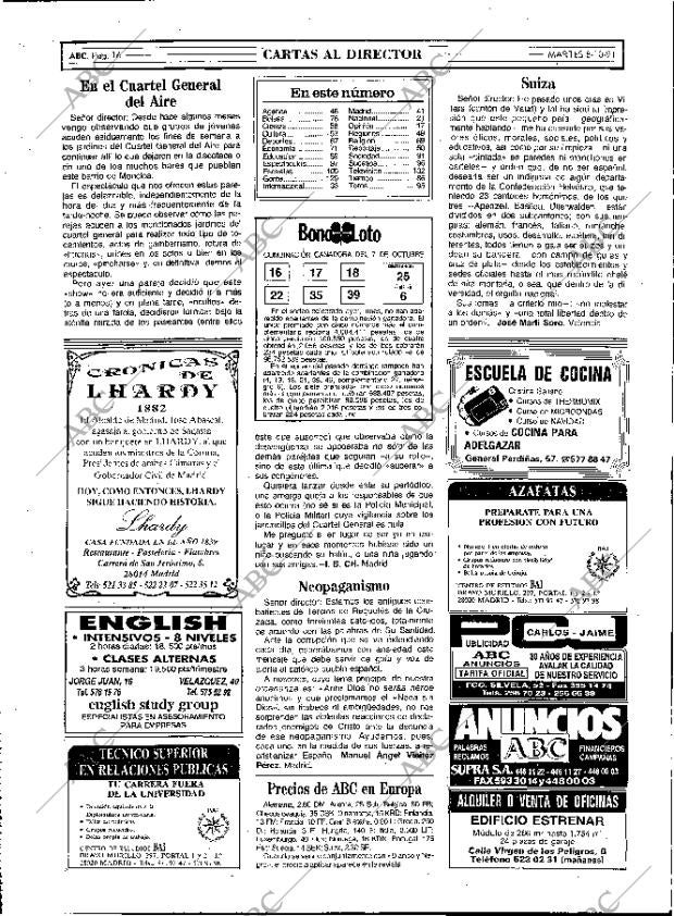 ABC MADRID 08-10-1991 página 16