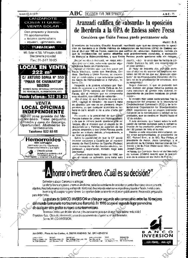 ABC MADRID 08-10-1991 página 75
