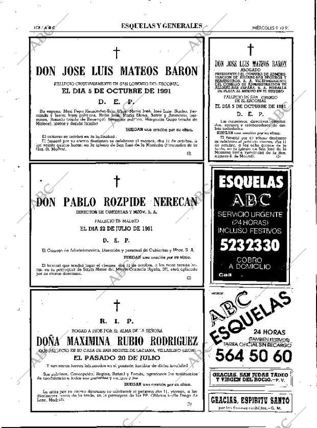 ABC MADRID 09-10-1991 página 108
