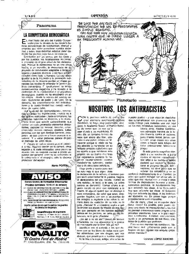ABC MADRID 09-10-1991 página 18