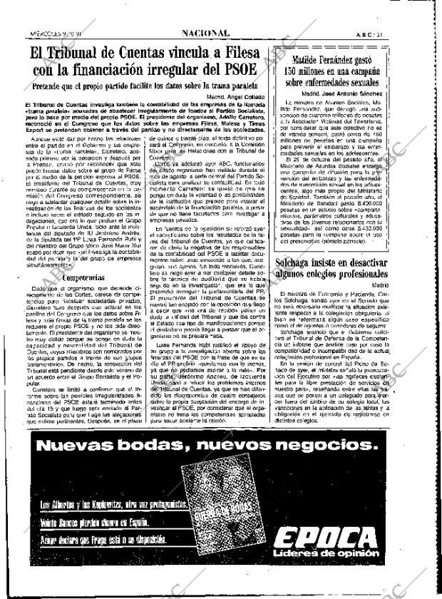 ABC MADRID 09-10-1991 página 21