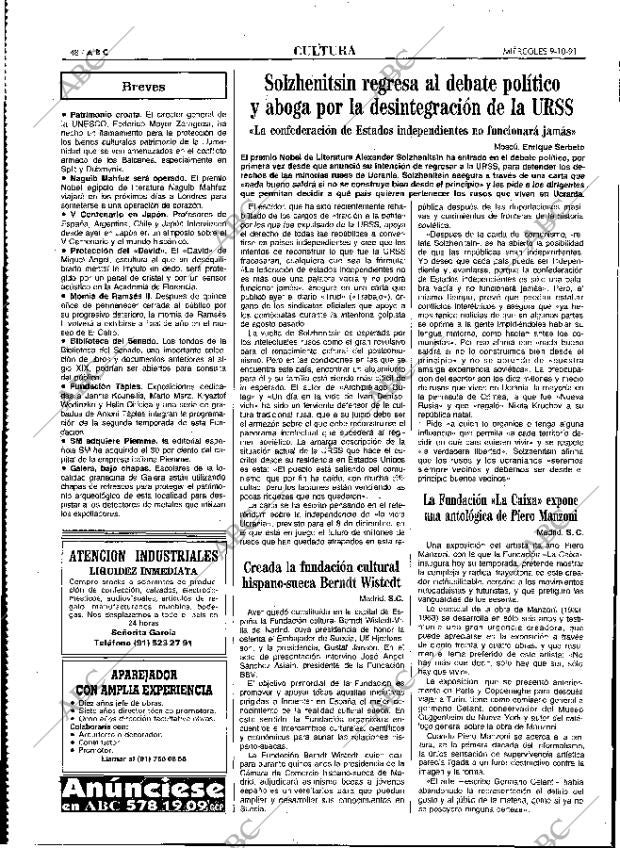 ABC MADRID 09-10-1991 página 48