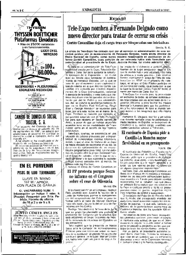 ABC SEVILLA 09-10-1991 página 44