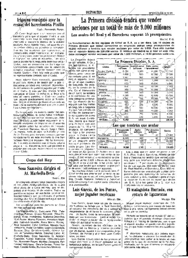 ABC SEVILLA 09-10-1991 página 74