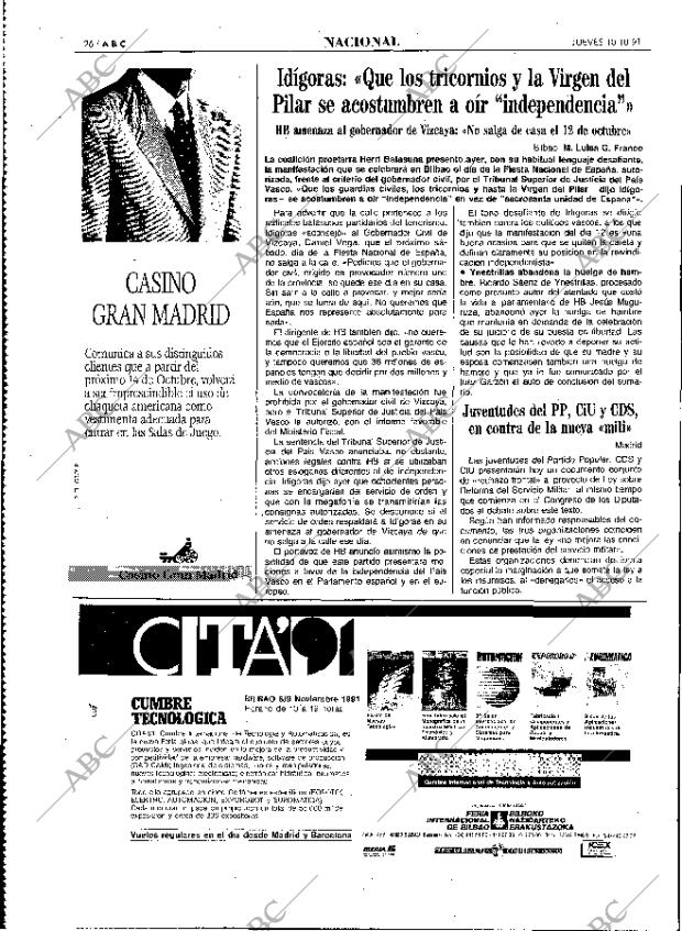 ABC MADRID 10-10-1991 página 26