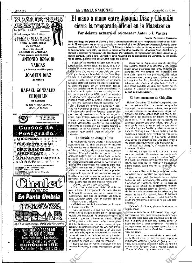 ABC SEVILLA 13-10-1991 página 106