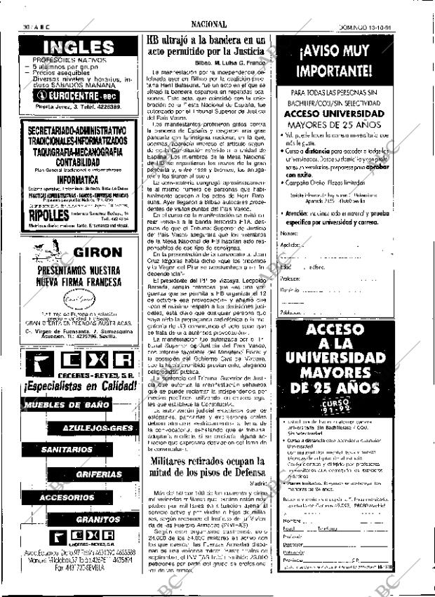 ABC SEVILLA 13-10-1991 página 30