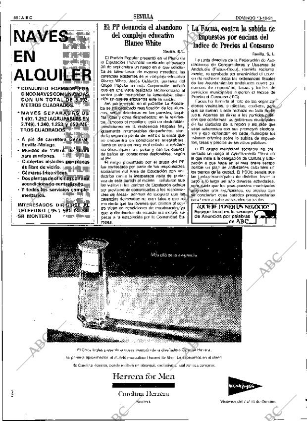 ABC SEVILLA 13-10-1991 página 68