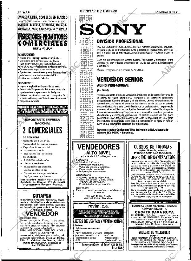 ABC SEVILLA 13-10-1991 página 80