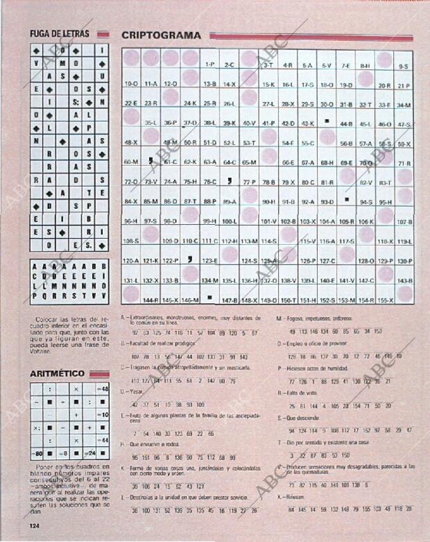 BLANCO Y NEGRO MADRID 13-10-1991 página 124