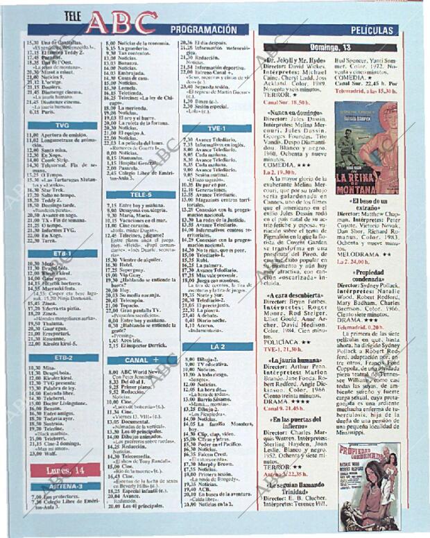 BLANCO Y NEGRO MADRID 13-10-1991 página 133