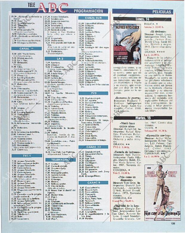 BLANCO Y NEGRO MADRID 13-10-1991 página 135