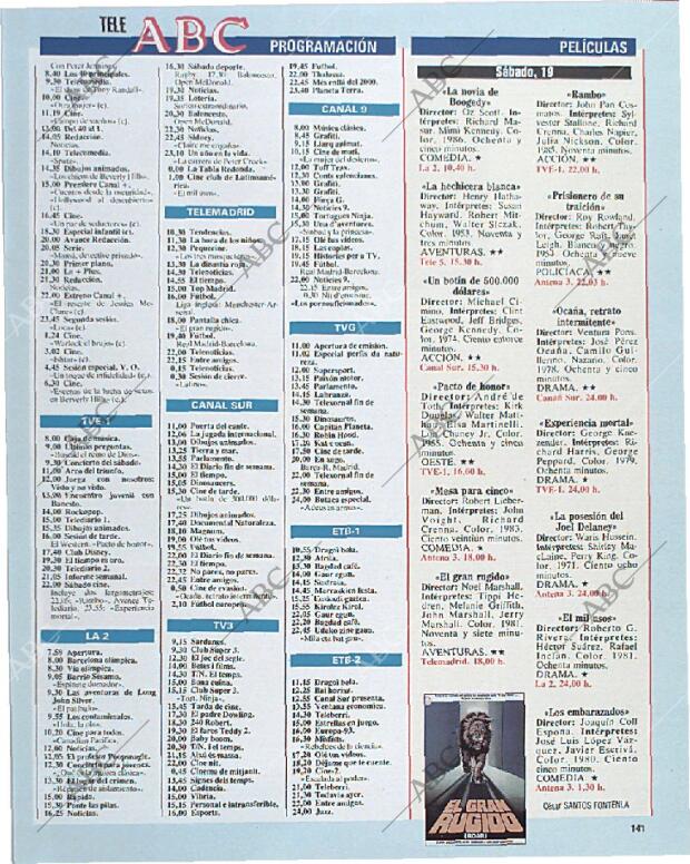 BLANCO Y NEGRO MADRID 13-10-1991 página 141