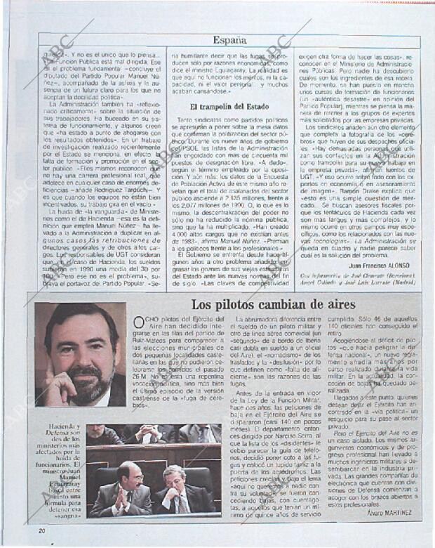 BLANCO Y NEGRO MADRID 13-10-1991 página 20
