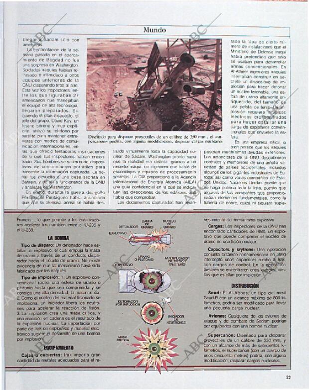 BLANCO Y NEGRO MADRID 13-10-1991 página 23