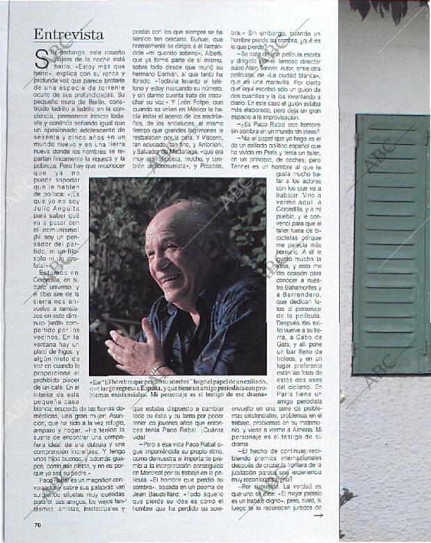 BLANCO Y NEGRO MADRID 13-10-1991 página 76