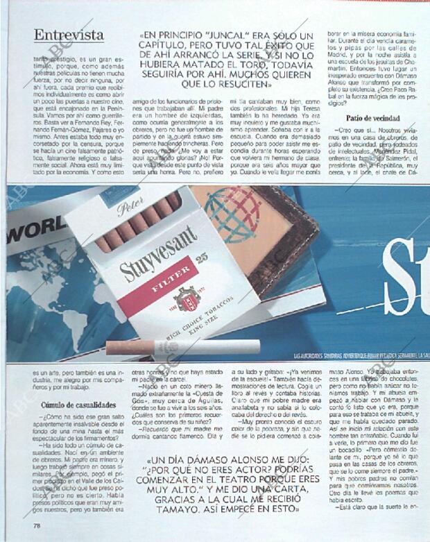 BLANCO Y NEGRO MADRID 13-10-1991 página 78