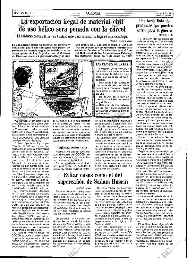 ABC SEVILLA 15-10-1991 página 21