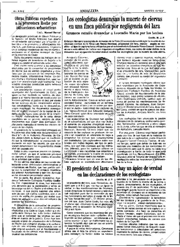 ABC SEVILLA 15-10-1991 página 46