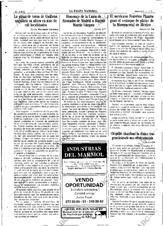 ABC SEVILLA 15-10-1991 página 82