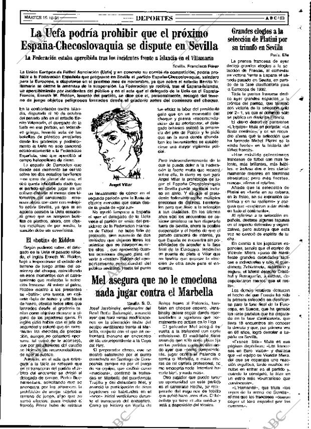 ABC SEVILLA 15-10-1991 página 83