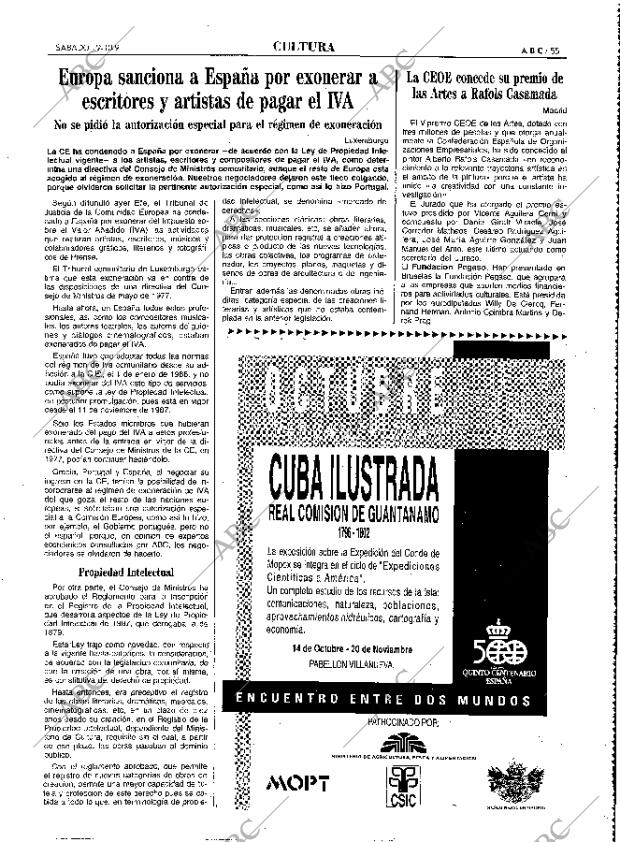 ABC MADRID 19-10-1991 página 55