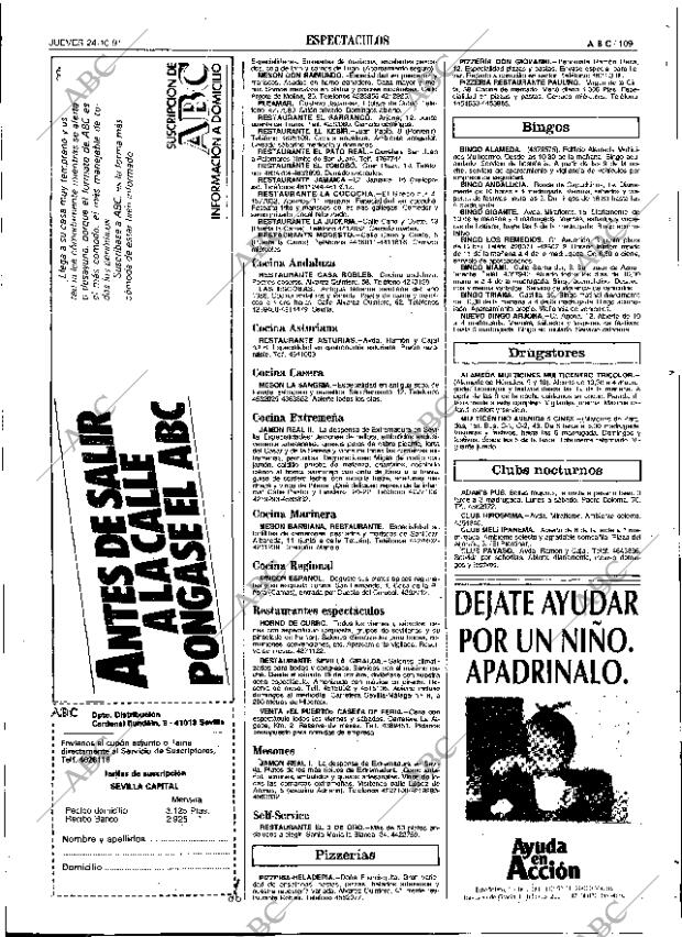 ABC SEVILLA 24-10-1991 página 109