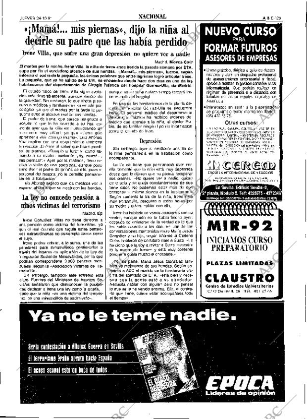ABC SEVILLA 24-10-1991 página 23