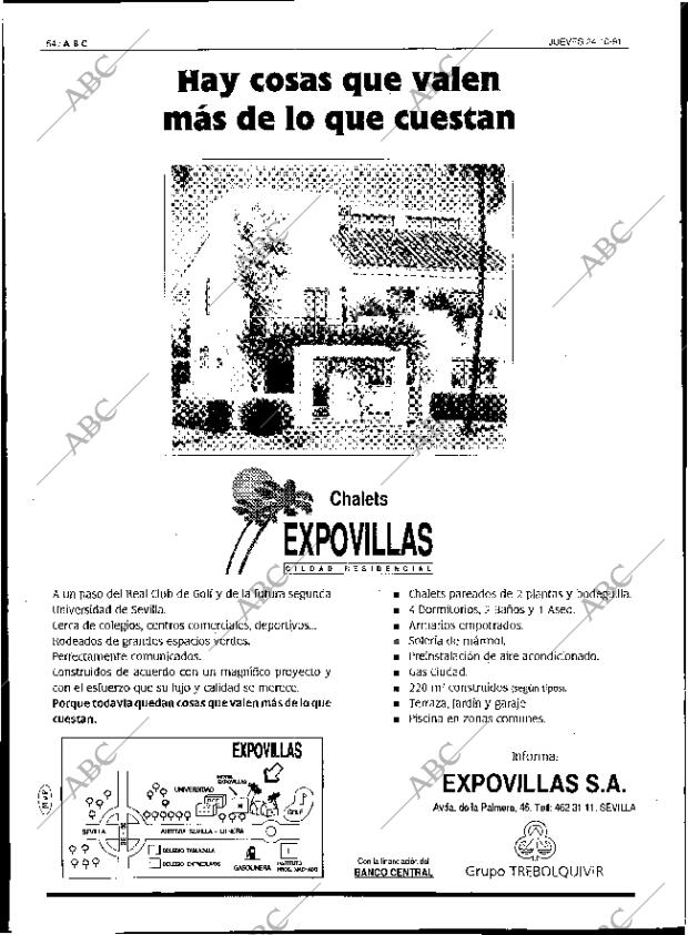 ABC SEVILLA 24-10-1991 página 54