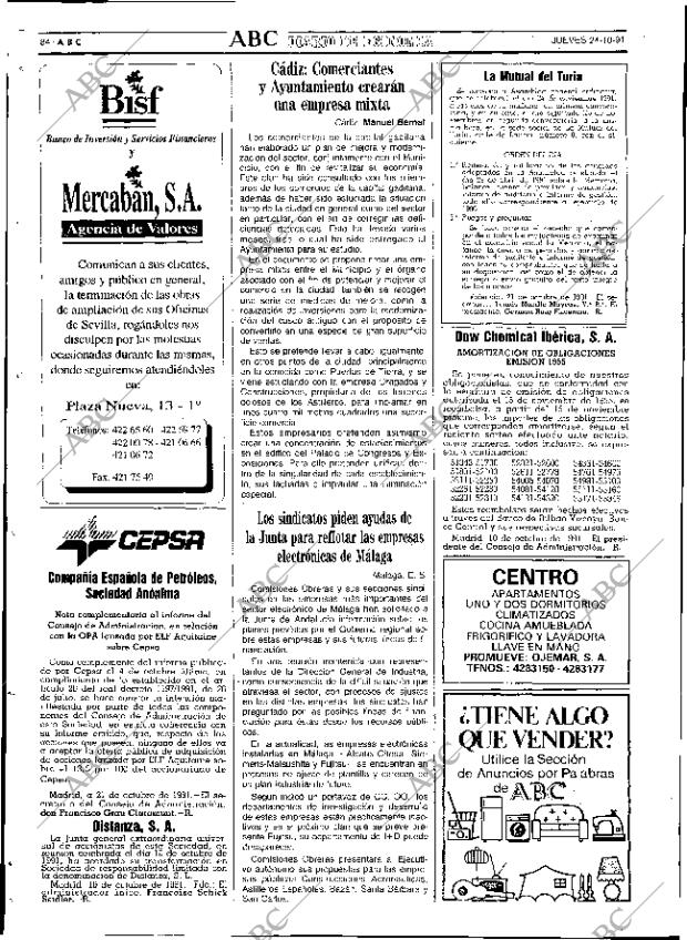 ABC SEVILLA 24-10-1991 página 84