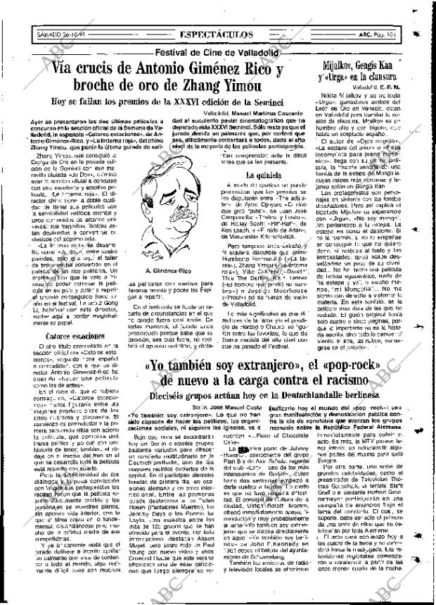 ABC MADRID 26-10-1991 página 101