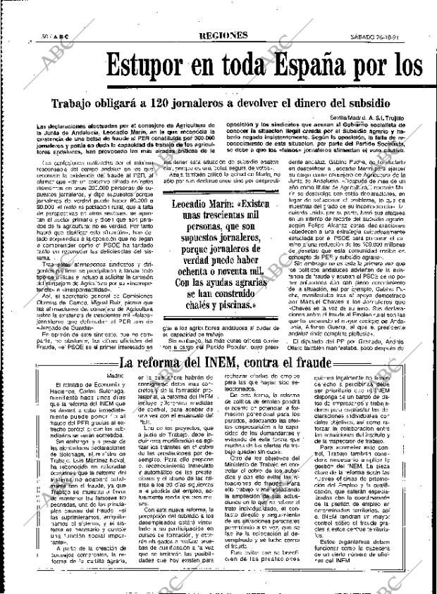 ABC MADRID 26-10-1991 página 50