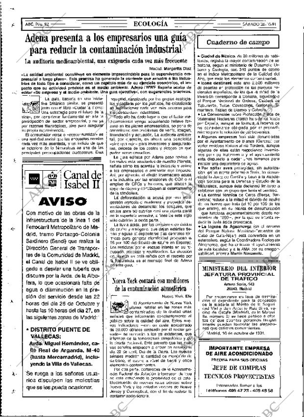 ABC MADRID 26-10-1991 página 92