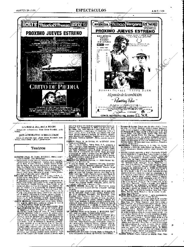 ABC MADRID 29-10-1991 página 109
