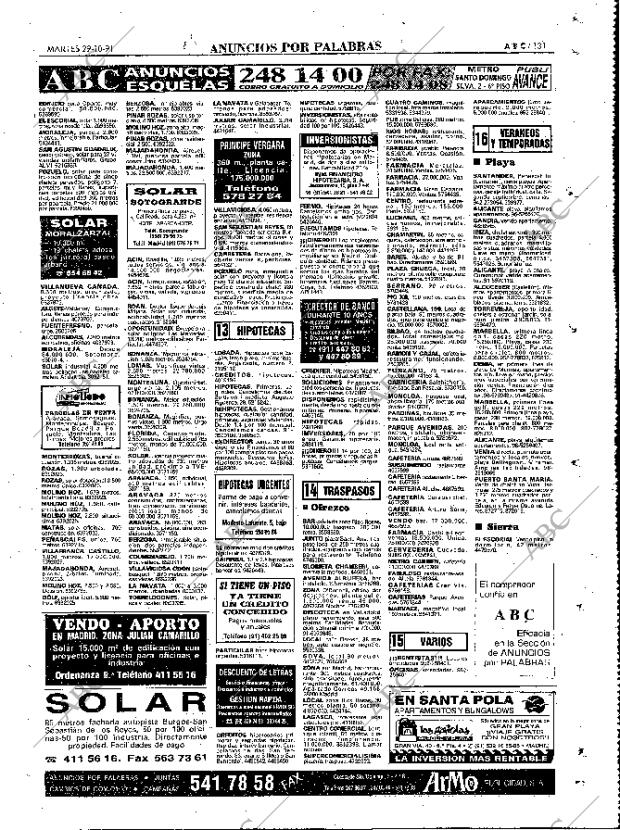 ABC MADRID 29-10-1991 página 131