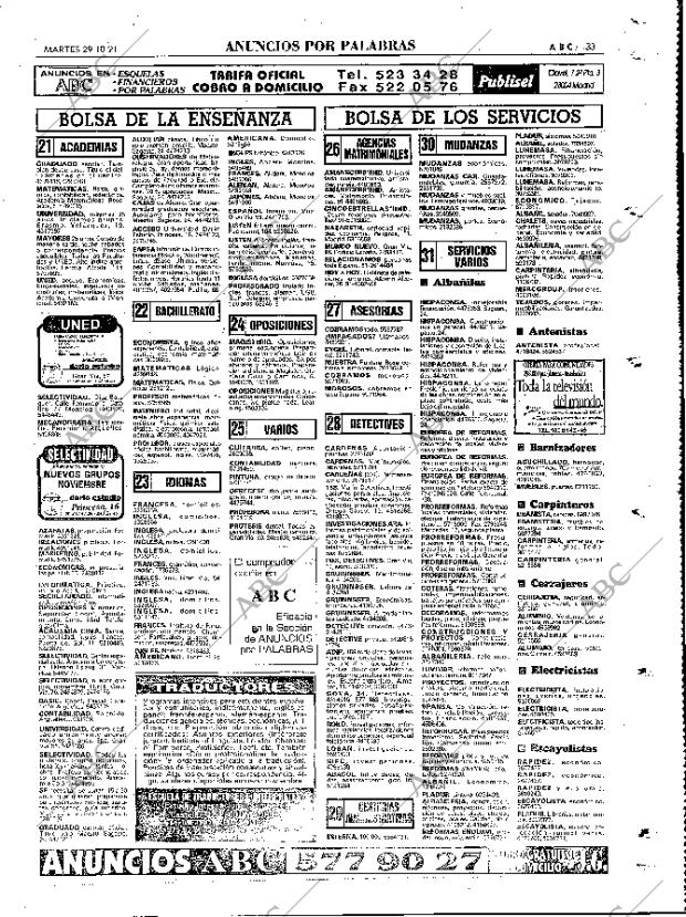 ABC MADRID 29-10-1991 página 133