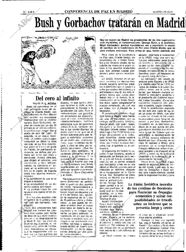 ABC MADRID 29-10-1991 página 22