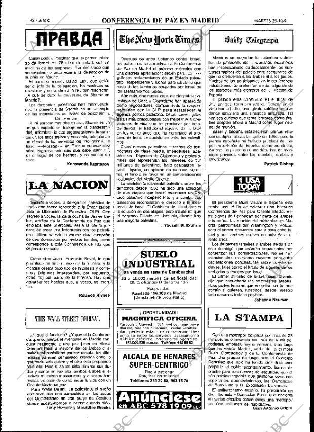 ABC MADRID 29-10-1991 página 42
