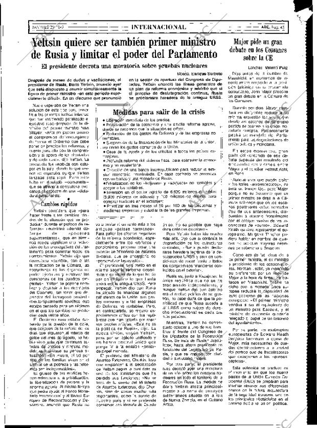 ABC MADRID 29-10-1991 página 45