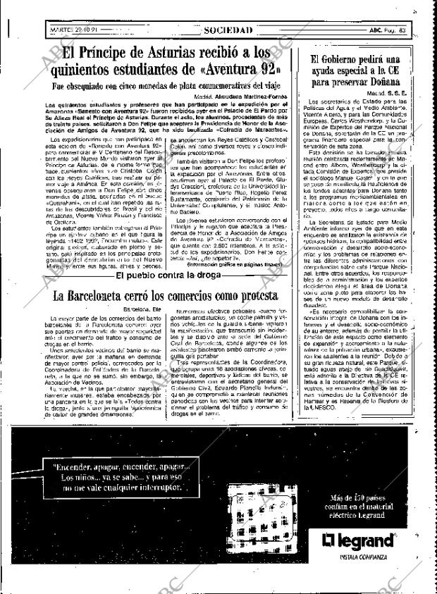 ABC MADRID 29-10-1991 página 83