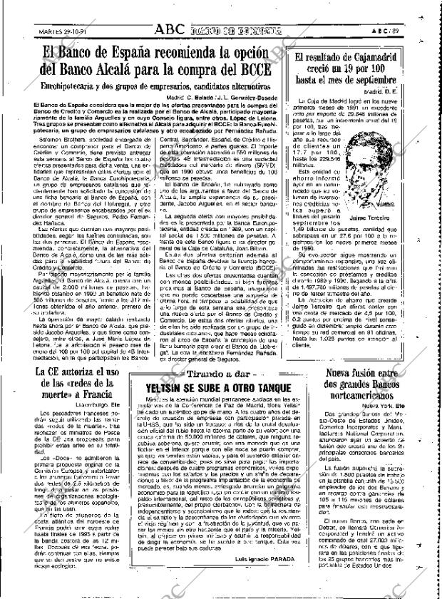 ABC MADRID 29-10-1991 página 89