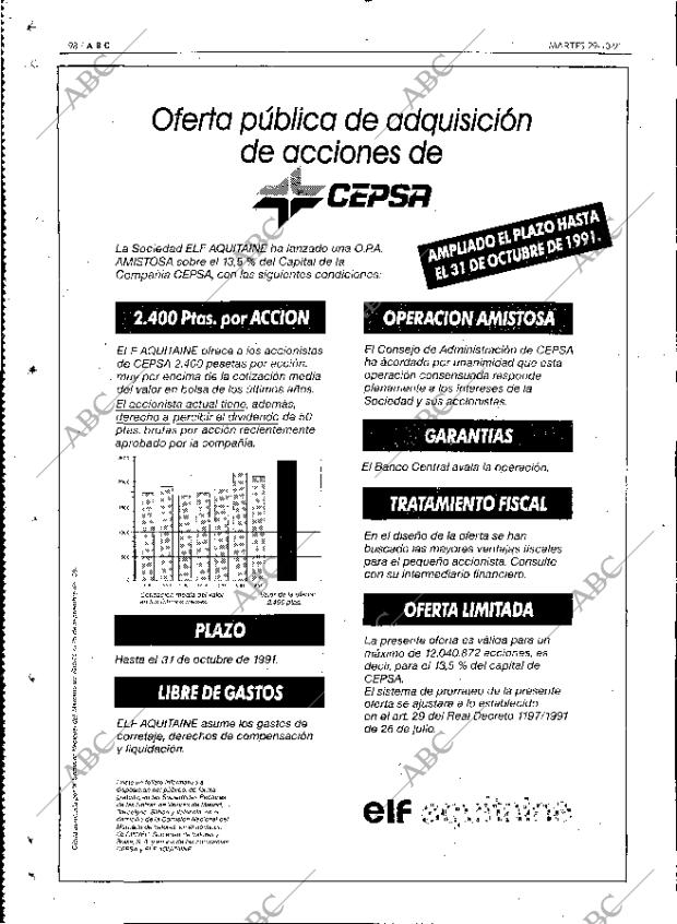 ABC MADRID 29-10-1991 página 98
