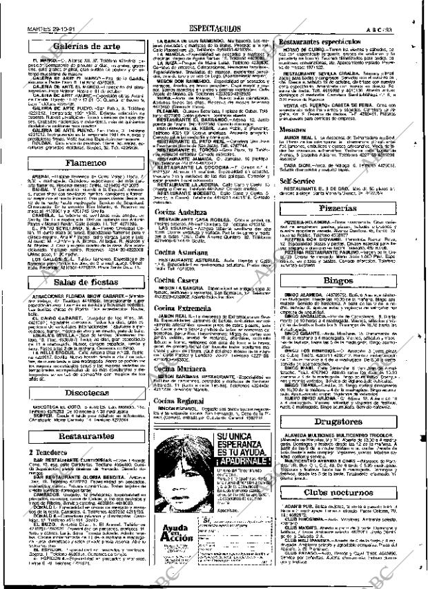 ABC SEVILLA 29-10-1991 página 93